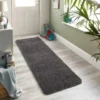 B&M Buddy Plain Shaggy Grey Runner Doormat