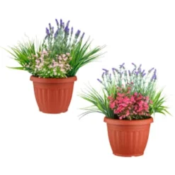 Bloom Flowers In Large Planter - Light Pink -Cheap Warm House Furnish Store 392831 flowers in large planter group