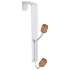 B&M Wood Double Over The Door Hooks 2pk -Cheap Warm House Furnish Store 393905 2pk wood double over the door hooks 3