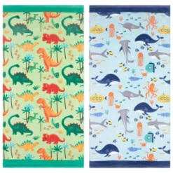 B&M Children's Beach Towel - Green Dinosaur -Cheap Warm House Furnish Store 393915 childrens beach towel group 2