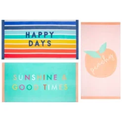 B&M Adult's Beach Towel - Sunshine & Good Times -Cheap Warm House Furnish Store 393919 adult slogan beach towel group 2