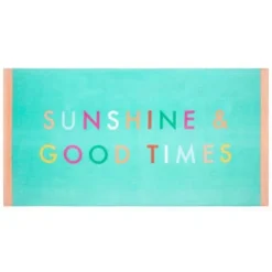 B&M Adult's Beach Towel - Sunshine & Good Times