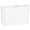 Simply Everyday Matte White Toothbrush Holder