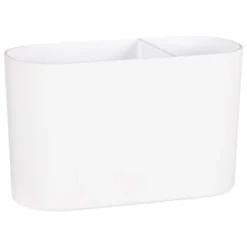 Simply Everyday Matte White Toothbrush Holder