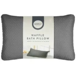 Simply Everyday Waffle Bath Pillow - Grey
