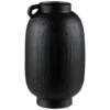 B&M Black Ceramic Vase