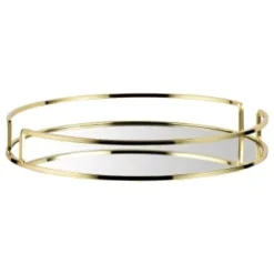 B&M Mirrored Gold Tray