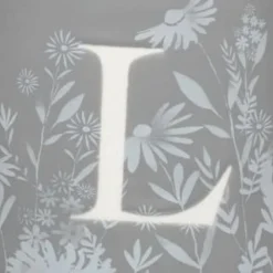 B&M Floral Alphabet Mug (Assorted) -Cheap Warm House Furnish Store 394397 floral alphabet mug grey l 2