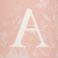 B&M Floral Alphabet Mug (Assorted) -Cheap Warm House Furnish Store 394397 floral alphabet mug pink a 2