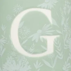 B&M Floral Alphabet Mug (Assorted) -Cheap Warm House Furnish Store 394402 floral alphapet mug green g 2