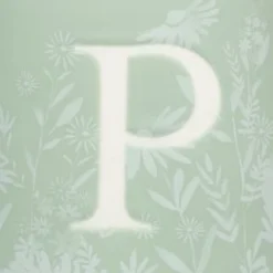 B&M Floral Alphabet Mug (Assorted) -Cheap Warm House Furnish Store 394402 floral alphapet mug green p 2