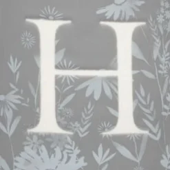 B&M Floral Alphabet Mug (Assorted) -Cheap Warm House Furnish Store 394402 floral alphapet mug grey h 2