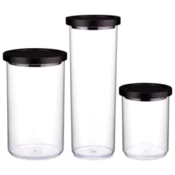 B&M Canister With Airtight Wooden Lid 1.7L -Cheap Warm House Furnish Store 394622 394623 394624 1 7l canister with black lid group 2