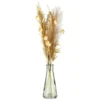 B&M Pampas & Leaf In Glass Vase