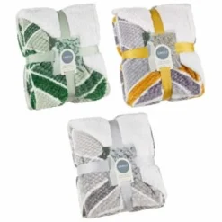 B&M Simply Geo Waffle Throw - Grey -Cheap Warm House Furnish Store 394916 394917 394920 simply geo waffle throw group 1