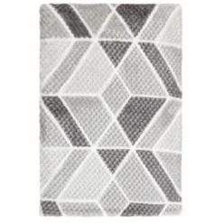 B&M Simply Geo Waffle Throw - Grey -Cheap Warm House Furnish Store 394917 simply geo waffle throw grey 2