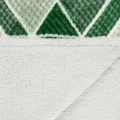 B&M Simply Geo Waffle Throw - Green -Cheap Warm House Furnish Store 394920 simply geo waffle throw green 4