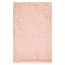 B&M Simply Two Tone Teddy Throw - Blush -Cheap Warm House Furnish Store 394927 simply plain teddy throw blush 4