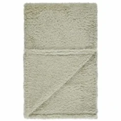 B&M Simply Teddy Sage Rolled Throw -Cheap Warm House Furnish Store 394930 teddy throw sage 4