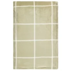 Winston Sage Check Sherpa Throw -Cheap Warm House Furnish Store 394950 winston sage check sherpa throw 2