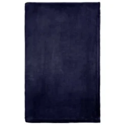Navy Coral Fleece Throw -Cheap Warm House Furnish Store 394951 navy coral fleece 3