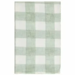 Simply Sage & Gingham Polar Fleece Throw 2pk -Cheap Warm House Furnish Store 395026 simply super soft throws 2pk sage gingham 2