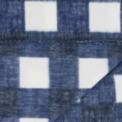 Simply Navy & Gingham Polar Fleece Throw 2pk 10 Simply Navy & Gingham Polar Fleece Throw 2pk -Cheap Warm House Furnish Store 395029 simply super soft throws 2pk navy gingham 4