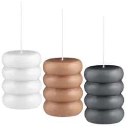 B&M Ribbed Pillar Candle - Brown -Cheap Warm House Furnish Store 395415 shaped pillar candle