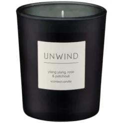 B&M Unwind Scented Candle - Ylang Ylang & Rose & Patchouli