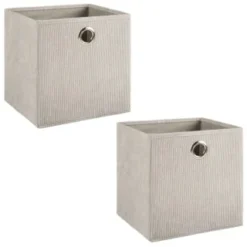 Lokken Cord Storage Cubes 2pk - Light Grey -Cheap Warm House Furnish Store 395811 2pk cord lokken storage cubes light grey 3