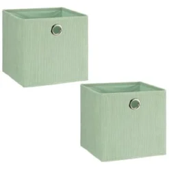 Lokken Cord Storage Cubes 2pk - Sage -Cheap Warm House Furnish Store 395812 2pk lokken storage cubes sage 4