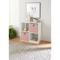 Lokken Cord Storage Cubes 2pk - Pink -Cheap Warm House Furnish Store 395813 2pk cord lokken storage cubes pink 4