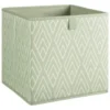 Lokken Printed Storage Cubes 2pk - Sage Diamond