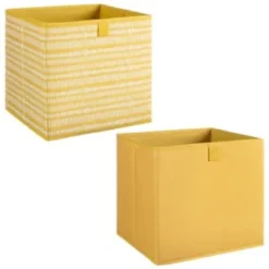 Lokken Mark Making Storage Cubes 2pk - Ochre -Cheap Warm House Furnish Store 395847 2pk lokken ochre storage cubes mark making 3