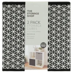 Lokken Mark Making Storage Cubes 2pk - Mono -Cheap Warm House Furnish Store 395850 2pk lokken mono storage cubes mark making 2
