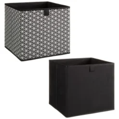 Lokken Mark Making Storage Cubes 2pk - Mono -Cheap Warm House Furnish Store 395850 2pk lokken mono storage cubes mark making 3
