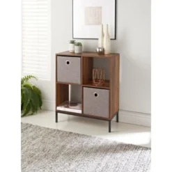 Lokken Linen Storage Cubes 2pk - Grey -Cheap Warm House Furnish Store 395851 2pk linen lokken storage cubes grey