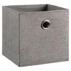 Lokken Linen Storage Cubes 2pk - Grey
