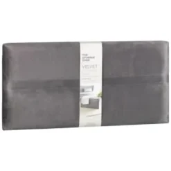 B&M Velvet Storage Box - Grey -Cheap Warm House Furnish Store 395861 velvet storage box grey