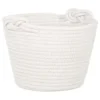 B&M Cara Rope Basket With Handle - White