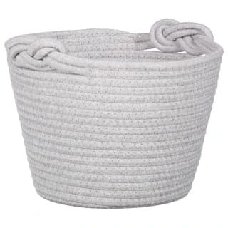 B&M Cara Rope Basket With Handle - Grey 1 B&M Cara Rope Basket With Handle - Grey