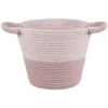 B&M Two Tone Rope Basket - Pink