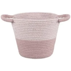 B&M Two Tone Rope Basket - Pink