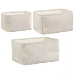 B&M Cord Baskets 3pk