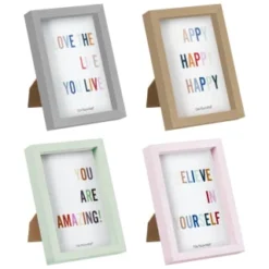 B&M Colourblock Frame 4 X 6" - Silver -Cheap Warm House Furnish Store 396247 396248 396249 396250 basic colourblock frame 4x6 group 2