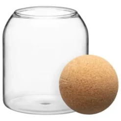B&M Small Glass Jar With Cork Lid -Cheap Warm House Furnish Store 396483 small glass jar with cork lid 2