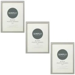 Simply Everyday A4 Block Frames 3pk - Grey