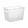 Ribbed Clear Storage Tub - Medium