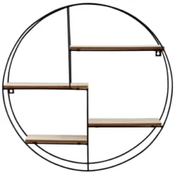 B&M Michigan Round Multi-Section Shelf -Cheap Warm House Furnish Store 397377 michigan circular shelf 2
