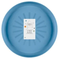 Simply Kids Colour Plates 6pk - Multicolour -Cheap Warm House Furnish Store 398566 6pk simply kids colour plates boys